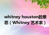 whitney houston的意思（Whitney 艺术家）