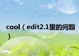cool（edit2.1里的问题）
