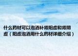 什么药材可以泡酒补肾阳虚和肾阴虚（阳虚泡酒用什么药材详细介绍）