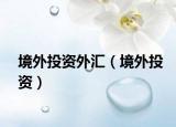 境外投资外汇（境外投资）