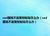 cad图纸不能复制粘贴怎么办（cad图纸不能复制粘贴怎么办）