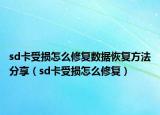 sd卡受损怎么修复数据恢复方法分享（sd卡受损怎么修复）