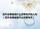 花牛在草地里什么仿写句子拟人句（花牛在草地里什么仿写句子）