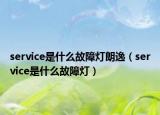 service是什么故障灯朗逸（service是什么故障灯）
