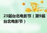 23届台北电影节（第9届台北电影节）
