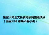 鉴宝大师全文免费阅读完整版顶点（鉴宝大师 维果所著小说）