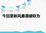 今日更新风暴潮被称为