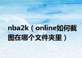 nba2k（online如何截图在哪个文件夹里）