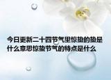 今日更新二十四节气里惊蛰的蛰是什么意思惊蛰节气的特点是什么