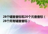 28个辅音音标和20个元音音标（28个所有辅音音标）