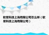 软星科技上海有限公司怎么样（软星科技上海有限公司）
