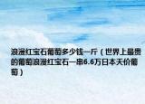 浪漫红宝石葡萄多少钱一斤（世界上最贵的葡萄浪漫红宝石一串6.6万日本天价葡萄）