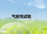 气密性试验