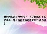 煮熟的玉米在水里泡了一天还能吃吗（玉米泡水一晚上后再煮熟可以吃吗详细介绍）