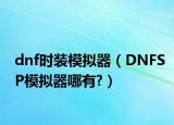 dnf时装模拟器（DNFSP模拟器哪有?）