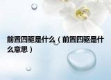 前置四驱是什么（前置四驱是什么意思）