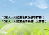 北京人一天的生活状况是怎样的（北京人一天的生活情景是什么样的）