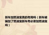 新车加燃油宝真的有用吗（新车被骗加了燃油宝新车有必要加燃油宝吗）
