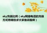 sky充值比例（sky网络电话的充值方式有哪些求大家告诉我啊）