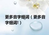 更多音字组词（更多音字组词!）
