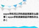oppo手机可以开机但是黑屏怎么回事（oppo手机黑屏但是开着机怎么办）