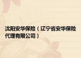 沈阳安华保险（辽宁省安华保险代理有限公司）