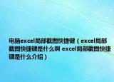 电脑excel局部截图快捷键（excel局部截图快捷键是什么啊 excel局部截图快捷键是什么介绍）