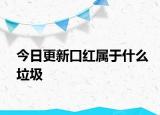 今日更新口红属于什么垃圾