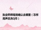 执业药师现场确认去哪里（怎样用声讯充Q币）