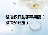 微信多开助手苹果版（微信多开宝）