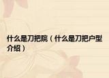 什么是刀把院（什么是刀把户型介绍）