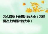 怎么调整上传图片的大小（怎样更改上传图片的大小）