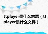ttplayer是什么意思（ttplayer是什么文件）