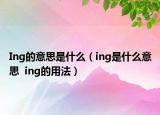 Ing的意思是什么（ing是什么意思  ing的用法）