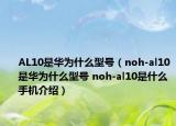 AL10是华为什么型号（noh-al10是华为什么型号 noh-al10是什么手机介绍）