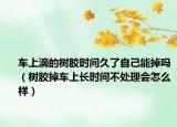 车上滴的树胶时间久了自己能掉吗（树胶掉车上长时间不处理会怎么样）