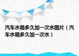 汽车水箱多久加一次水图片（汽车水箱多久加一次水）