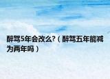 醉驾5年会改么?（醉驾五年能减为两年吗）