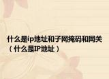 什么是ip地址和子网掩码和网关（什么是IP地址）