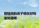 碧桂园的房子现在好吗谁知道呢