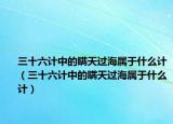 三十六计中的瞒天过海属于什么计（三十六计中的瞒天过海属于什么计）