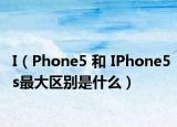 I（Phone5 和 IPhone5s最大区别是什么）