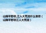 山随平野尽,江入大荒流什么意思（山随平野尽江人大荒流）