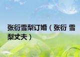张衍雪梨订婚（张衍 雪梨丈夫）