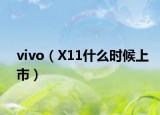 vivo（X11什么时候上市）
