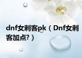 dnf女刺客pk（Dnf女刺客加点?）