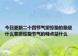 今日更新二十四节气里惊蛰的蛰是什么意思惊蛰节气的特点是什么