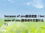 because of you翻译读音（because of you 翻译成中文是什么?）