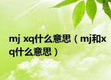 mj xq什么意思（mj和xq什么意思）