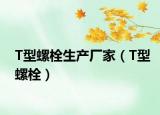 T型螺栓生产厂家（T型螺栓）